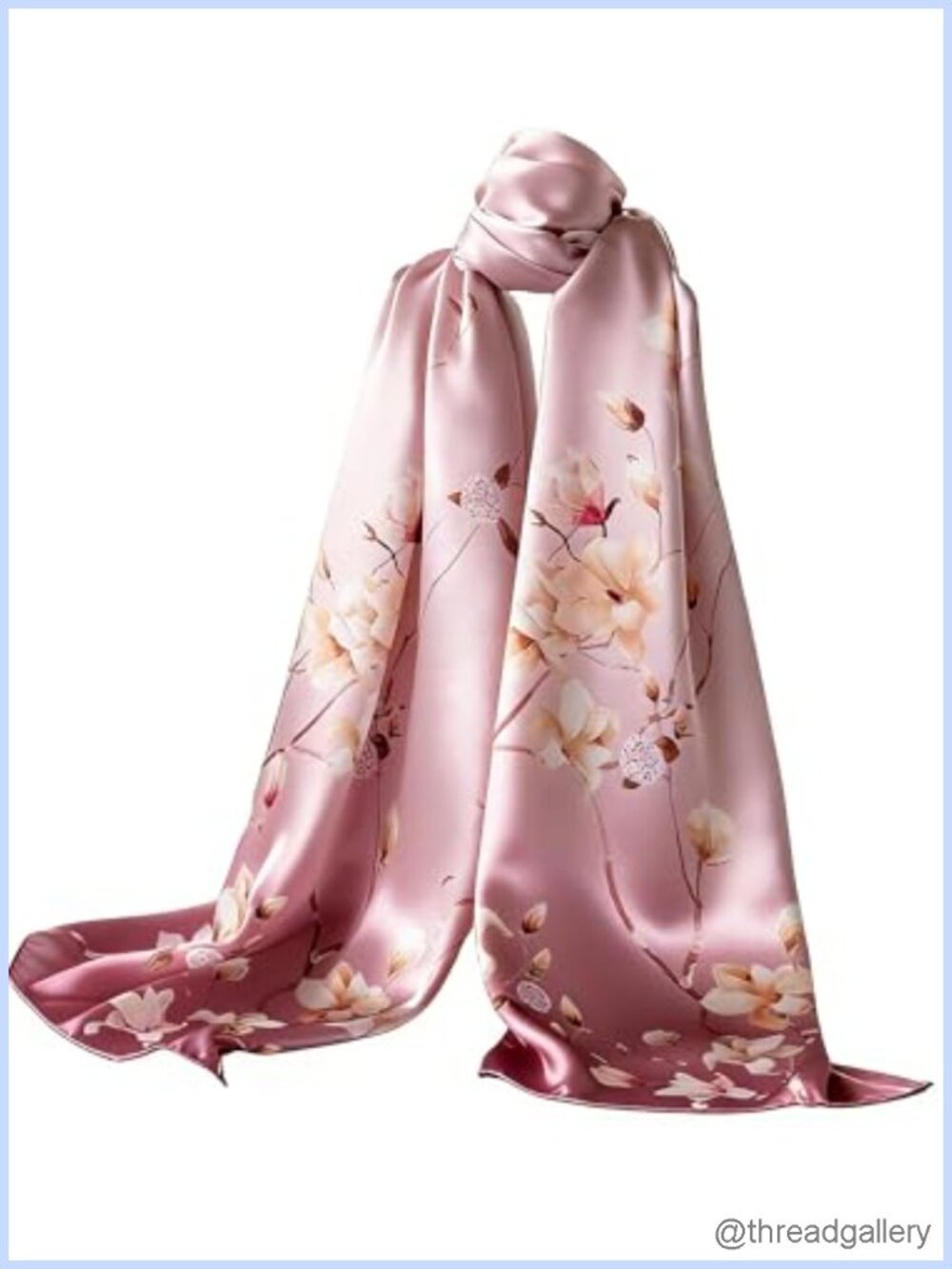 100% Mulberry Silk Shawl Scarf 69x21 Oversized Sun Shielding Wrap